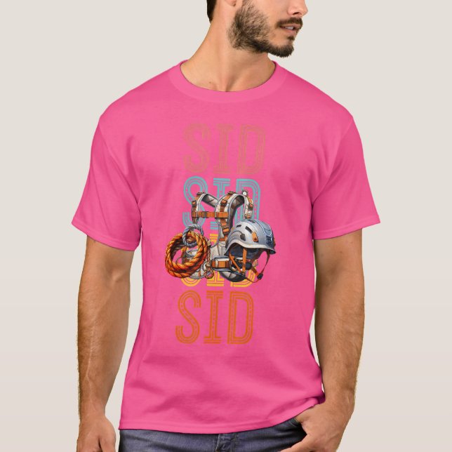 Sid Anpassad Klippklättring Hobbyist T Shirt (Framsida)