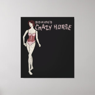 sid kung galna häst mannequin canvastryck