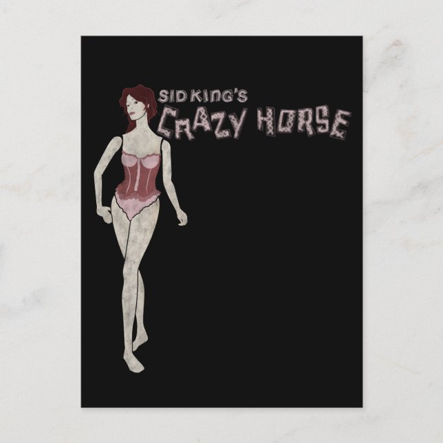 sid kung galna häst mannequin vykort (Framsida)