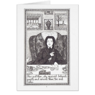sida 5" den tyst professorn ", hälsningskort