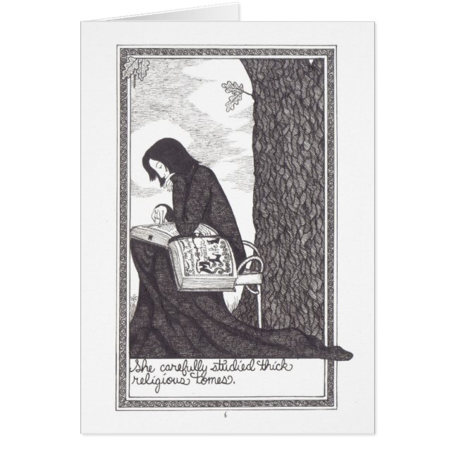 Sida 7 från "den tyst professorn ", hälsningskort (Framsidan)