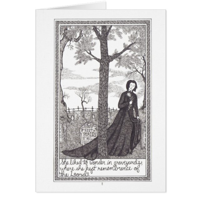 sida 9 från "den tyst professorn ", hälsningskort (Framsidan)