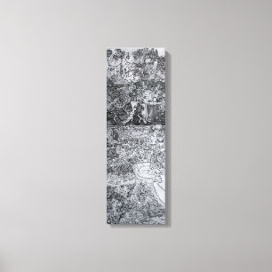 Sida av Accordion Artists Bok-detaljarbetsyta Canvastryck