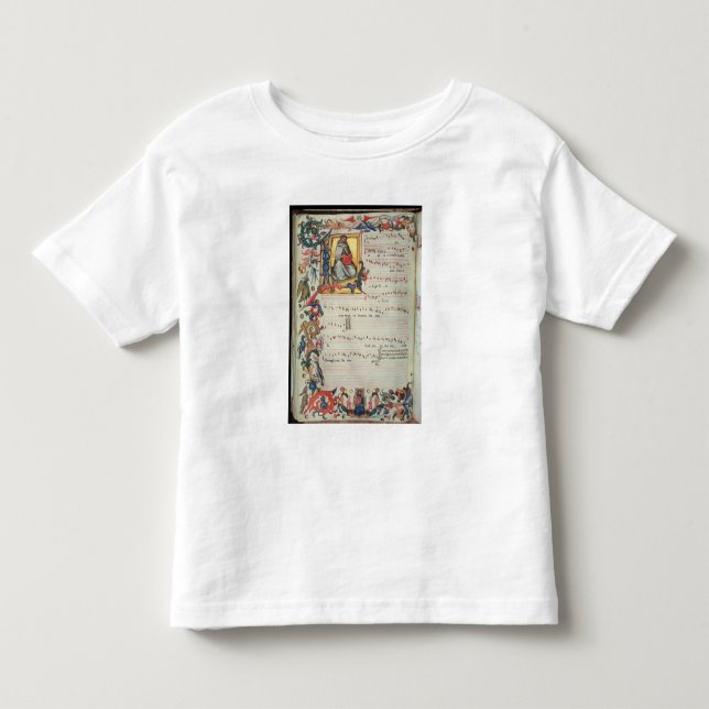 Sida av det musikaliska beteckningssystemet med tee shirt (Framsida)