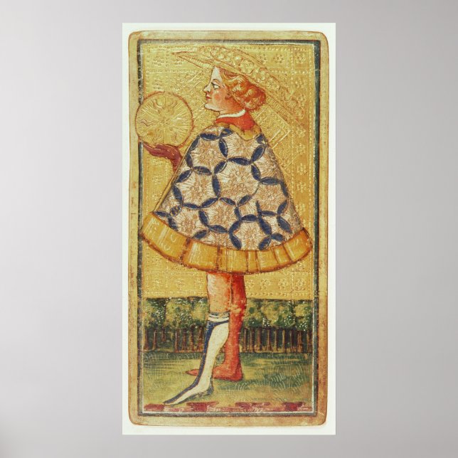 Sida av Mynt, från en förpackning med färdkort Poster (Framsidan)