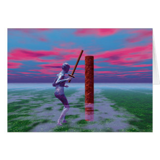 Sida av svärd hälsningskort