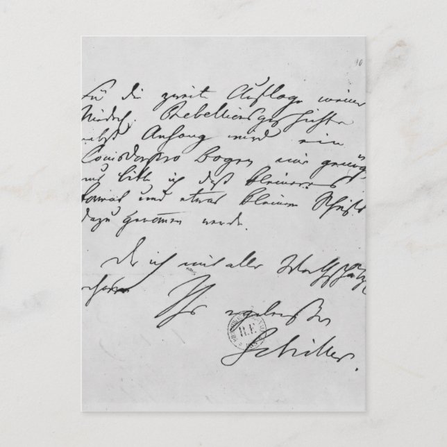 Sida av text med hans häfte vykort (Framsida)