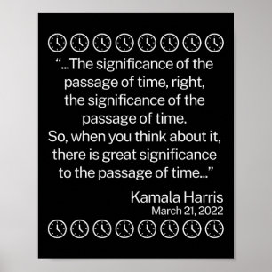 Sida av Time Funny Kamala Poster