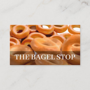 Sida för bagelfrakt två visitkort