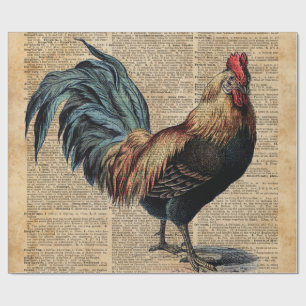 Sida för bok för ordbok för stugatuppvintage presentpapper
