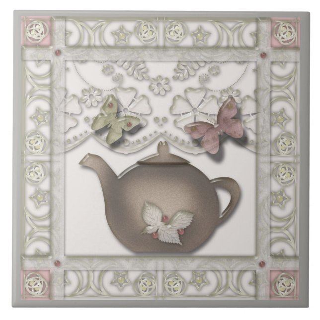 Sida för köket. kakelplatta (Framsidan)