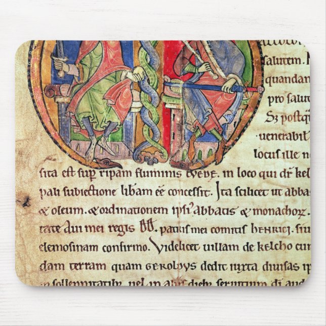 Sida från den charterKelso abbeyen med Musmatta (Framsidan)