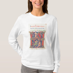 Sida från den Winchester bibeln, c.1150-80 T Shirt