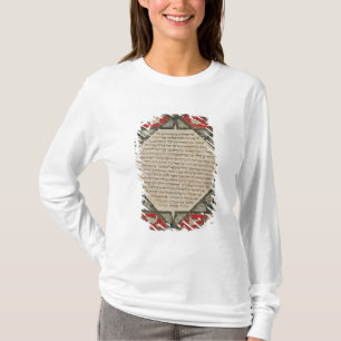Sida från en hebréisk bibel som visar fisken t-shirt