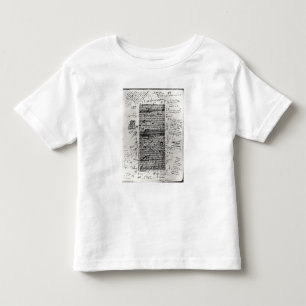 Sida från ett av balzacs arbeten t-shirt