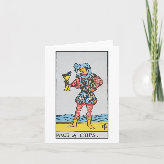 Sida från kopp från Rider Waite Smith tarot Kort (Framsida)