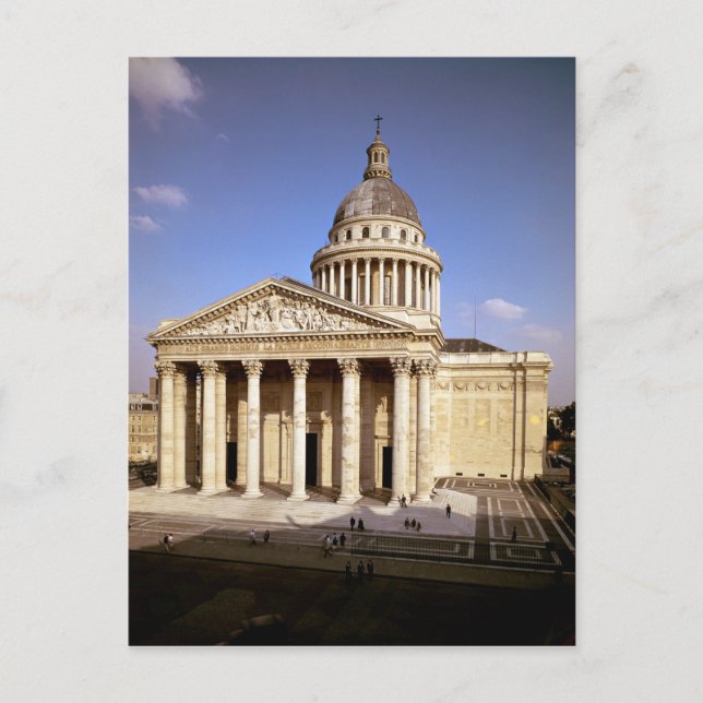 Sida över fasaden, byggt 1757-90 vykort (Framsida)