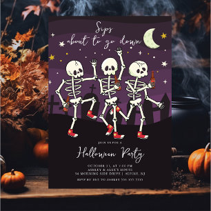 Sida som ska gå ner Halloween fest Inbjudningar