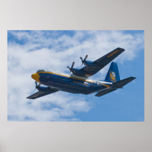 Sida som skjutas av tjock Albert för blåttänglar Poster
