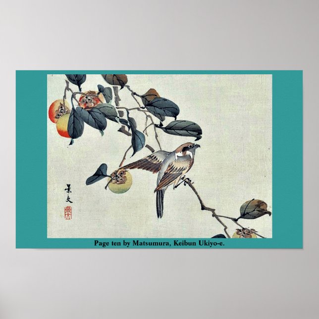 Sida tio efter Matsumura, Keibun Ukiyo-e. Poster (Framsidan)