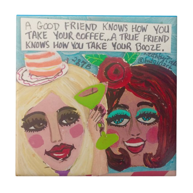 Sida/underlägg/trivet Kakelplatta (Framsidan)