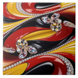 Sida vid den moderna utformningen av Färg i Belgie Kakelplatta