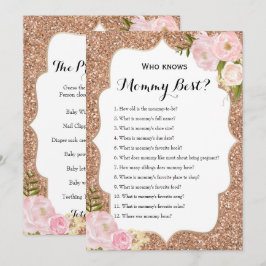 Sida vid dubbla - 2 x babyspel inbjudningar