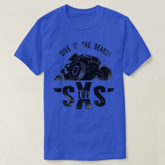 Sida vid sida ATV UTV fyra hjul från landsvägskörn T Shirt (Design framsida)