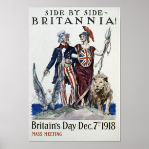 Sida vid sida - Britannia! Storbritanniens dag Poster