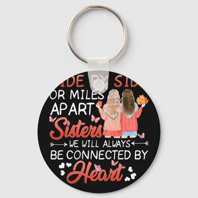 Sida vid sida eller ö-sida-sida-sida-sida-sida-sid nyckelring (Framsida)