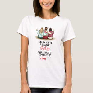 Sida vid sida eller vid skiljevägg t shirt