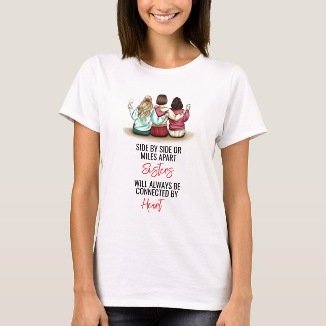 Sida vid sida eller vid skiljevägg t shirt (Framsida)