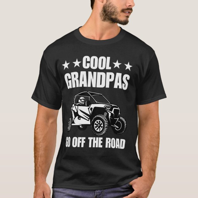 Sida vid sida för Grandpa Pappa SxS Offroad UTV 4  T Shirt (Framsida)