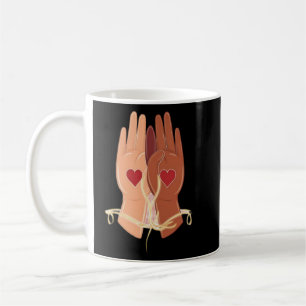 Sida vid sida, hjärta till hjärta kaffemugg