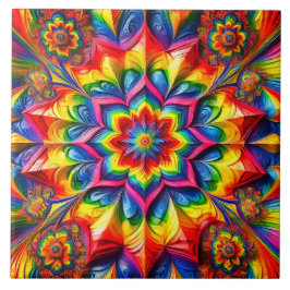 Sida vid sida med LGBTQ Färg modern design Kakelplatta