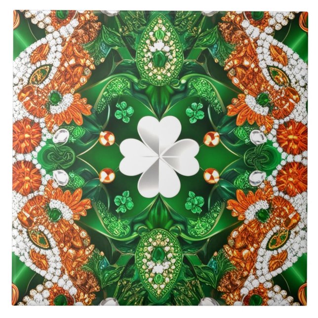 Sida vid sida med sydirländsk modern design kakelplatta (Framsidan)