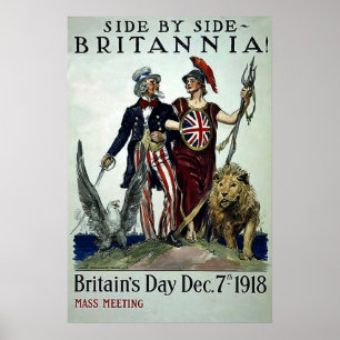 Sida vid sida~Världskrig 1 för Vintage Poster