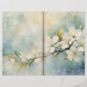 Sidan Apple Blommar Sunk Journal