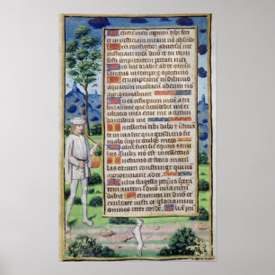Sidan av text med en gräns specificerar av a poster
