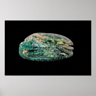 Sidan beskådar av en giftermålscarab av Amenhotep Poster