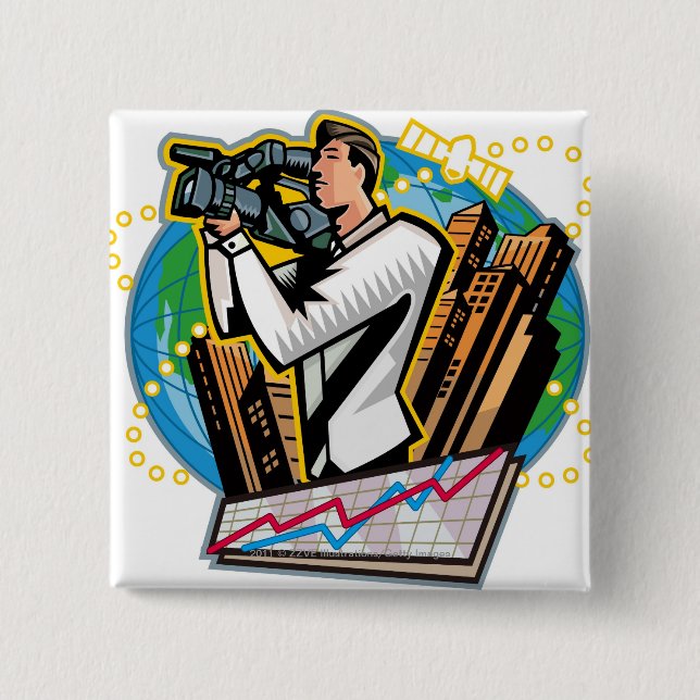 Sidan beskådar av manskytte knapp (Framsida)