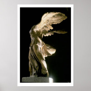 Sidan beskådar av segern av Samothrace (Parian Poster