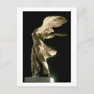 Sidan beskådar av segern av Samothrace (Parian Vykort