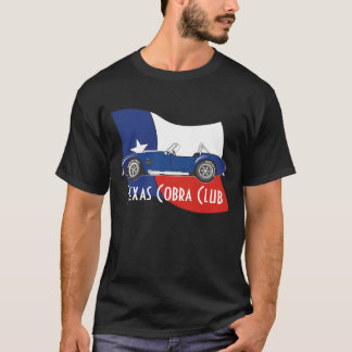 Sidan beskådar, den Texas kobraklubben med flagga T Shirt