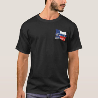 Sidan beskådar, den Texas kobraklubben med flagga Tee