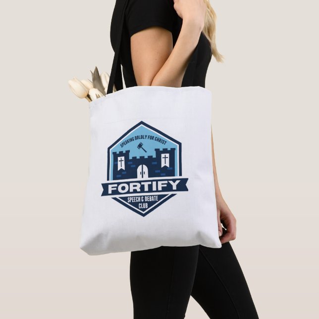 Sidan Canvas Tote Bag - Fortify Tygkasse (Närbild)