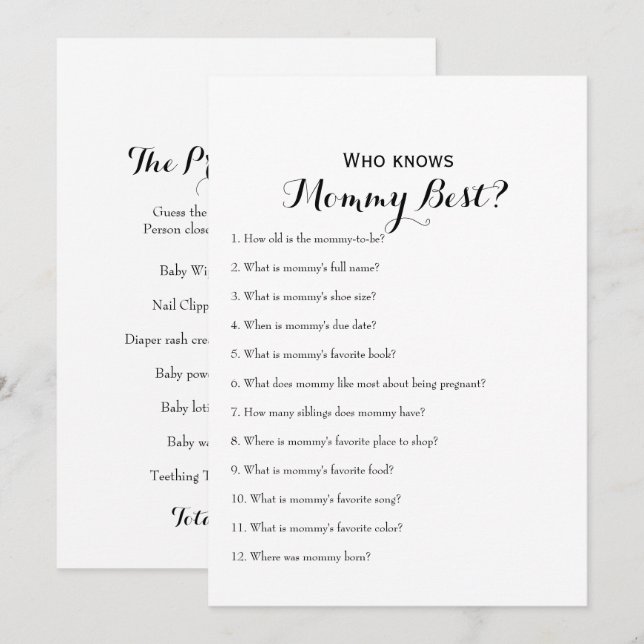 Sidan Dubbla - 2 x babyskor Inbjudningar (Fram/baksida)