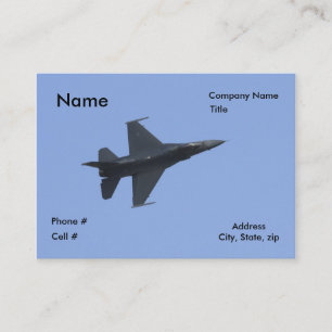 Sidan F16 beskådar Visitkort