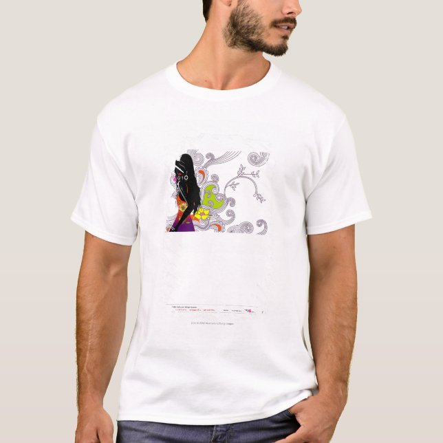 Sidan profilerar av posera för kvinna t shirt (Framsida)