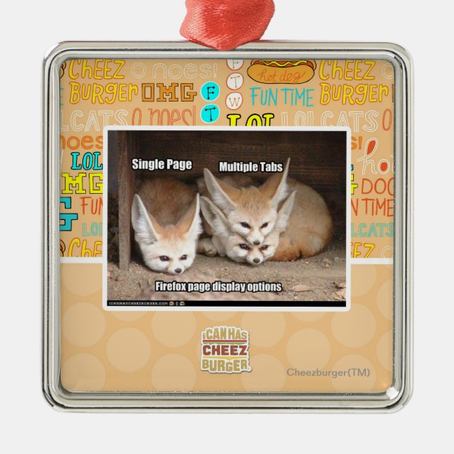 Sidavisningalternativ Julgransprydnad Metall (Framsidan)